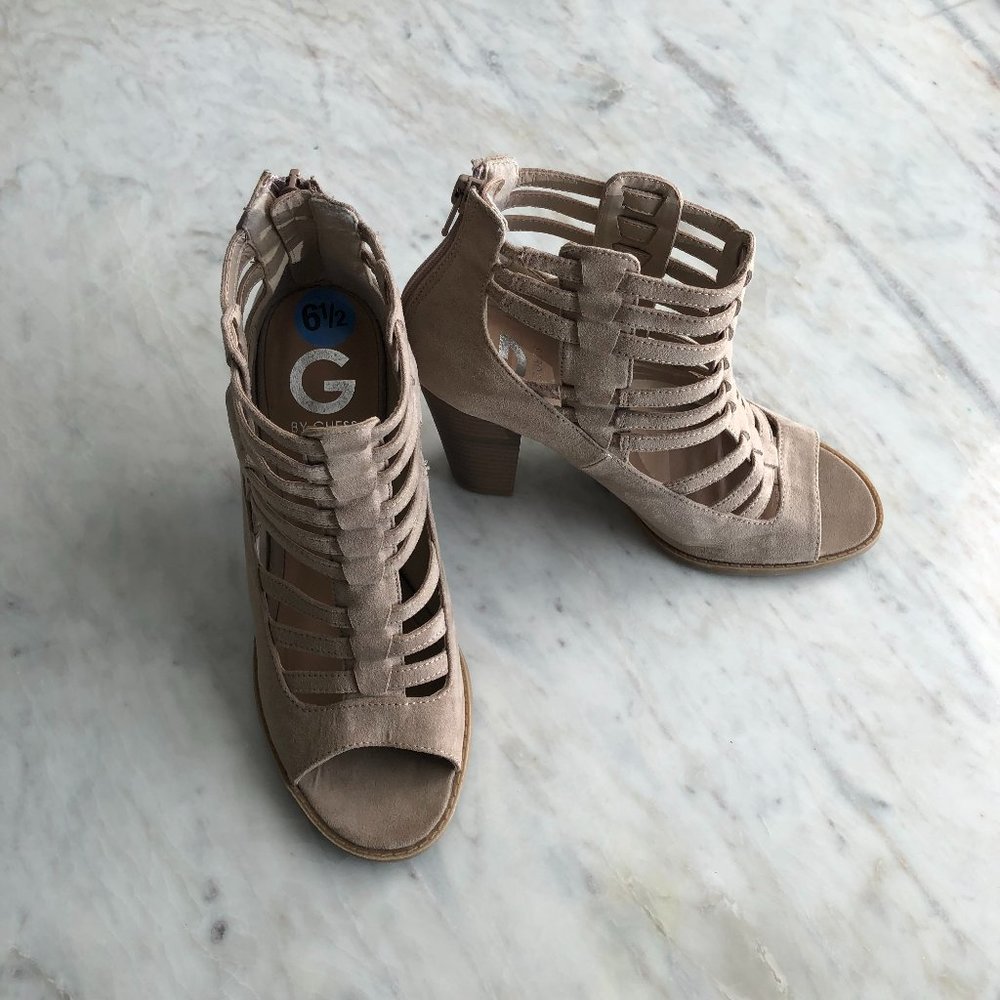 G By Guess Open Toe Ankle Boot - Size - 6 1/2 San… - image 1